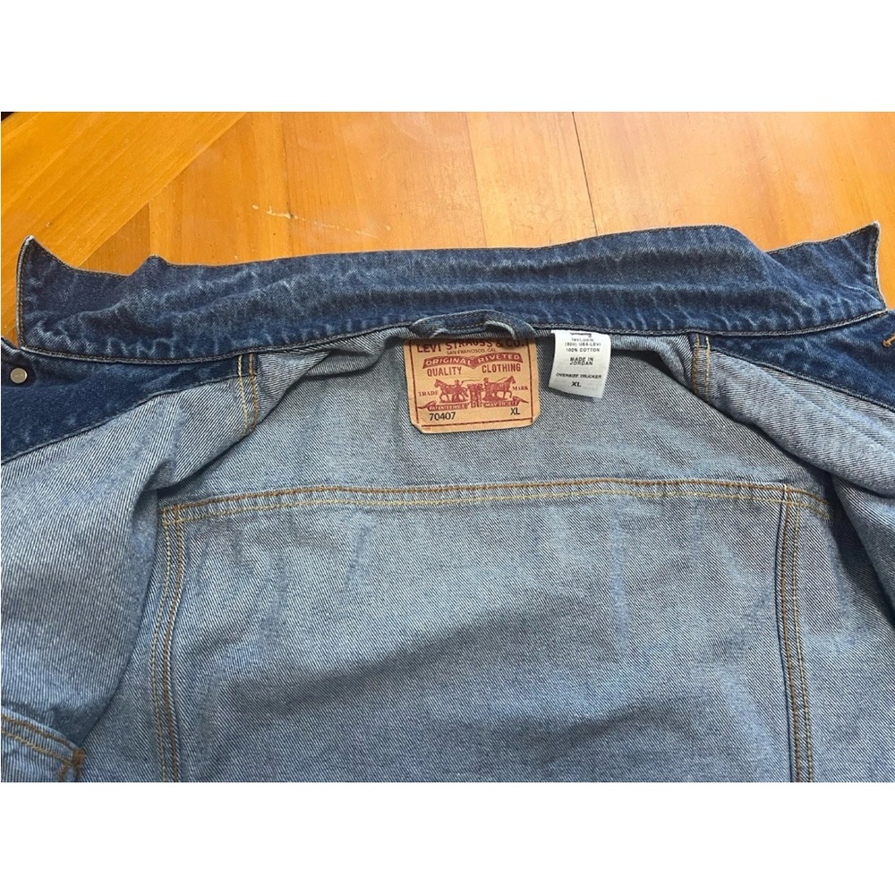 Levi's Dark Blue Denim Jacket - Classic Truckers Style - Picture 9 of 9